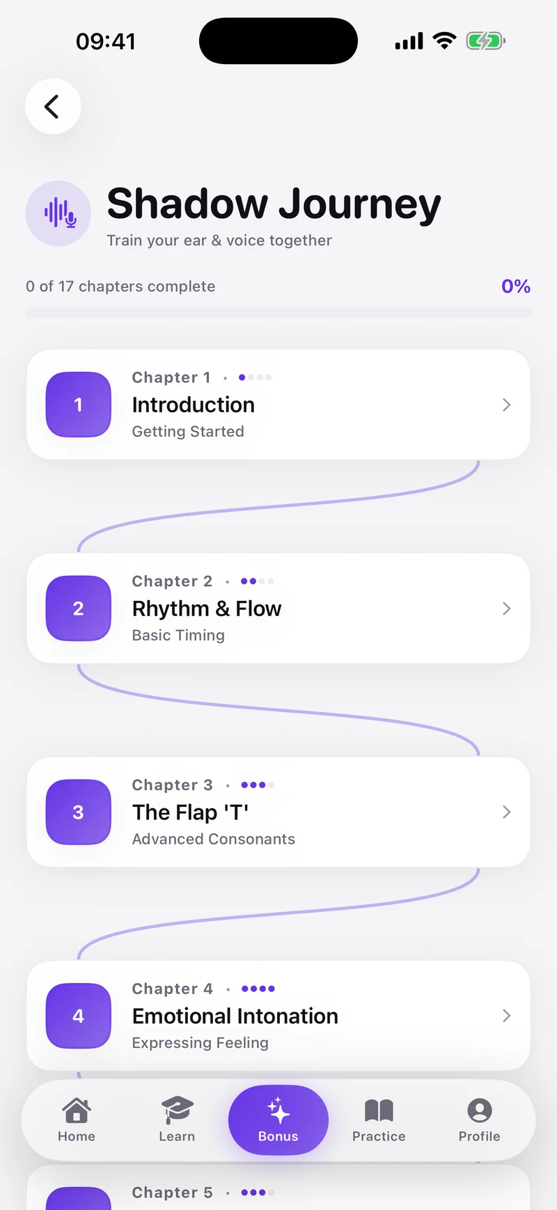 The Shadow Journey: 17 chapters